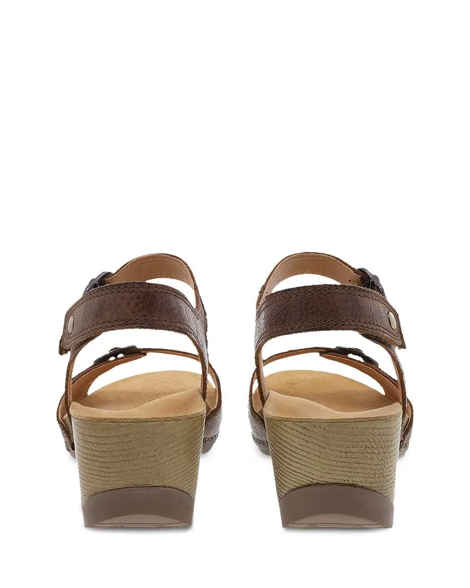  Tricia Ankle Strap Sandal in Brown  