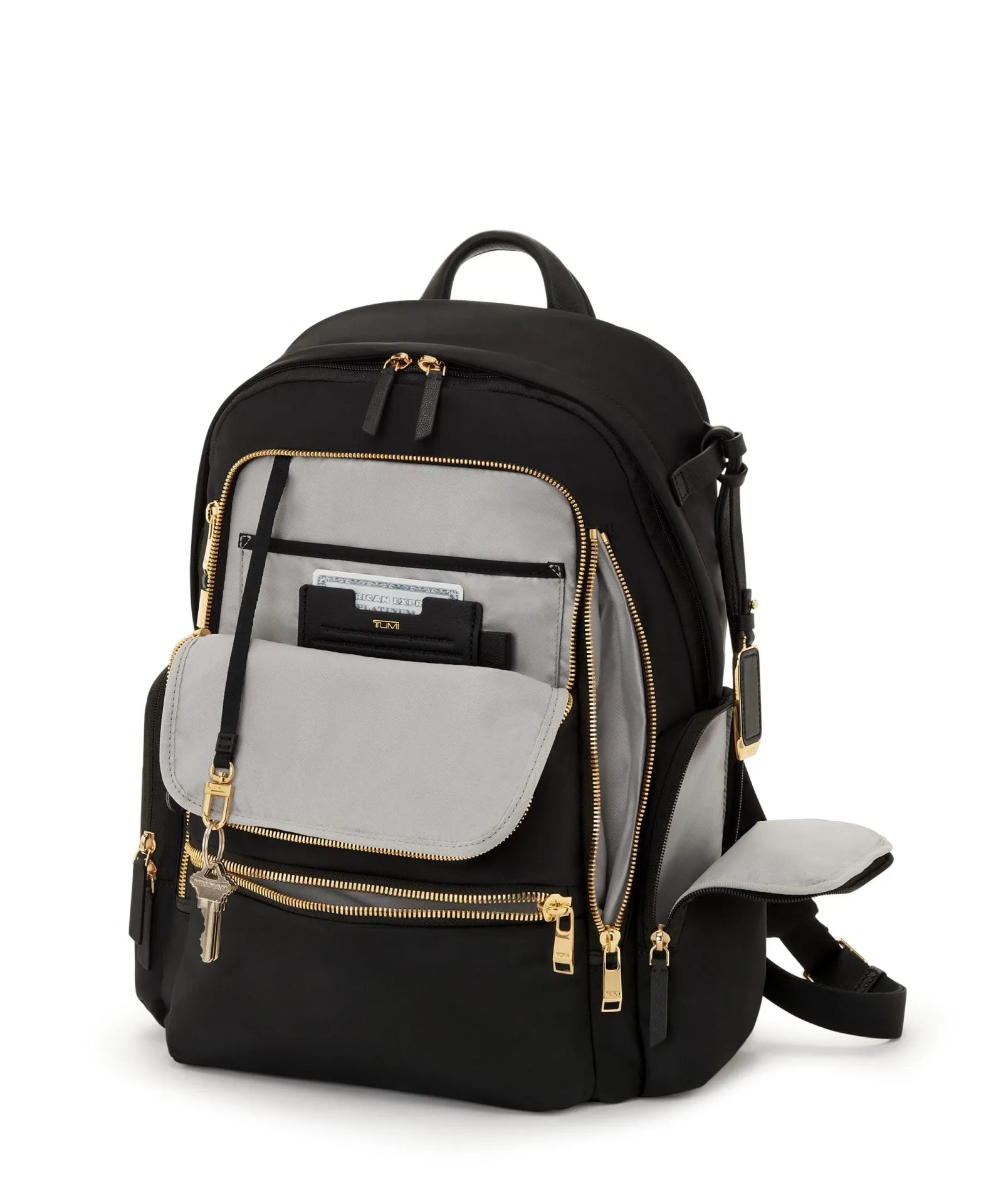 TUMI Voyageur Celina Backpack - Black/Gold