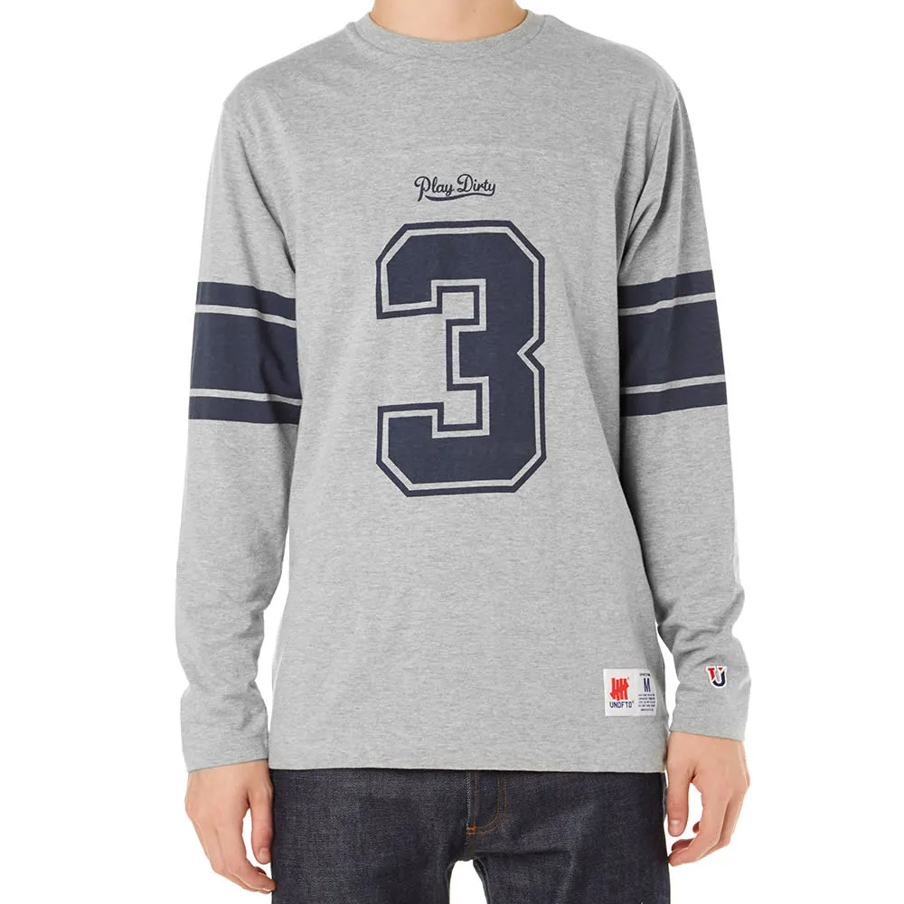 Undefeated 3 Football ShirtGrey Heather