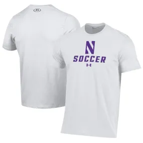 Under Armour Northwestern Wildcats White Soccer Performance T-Shirt