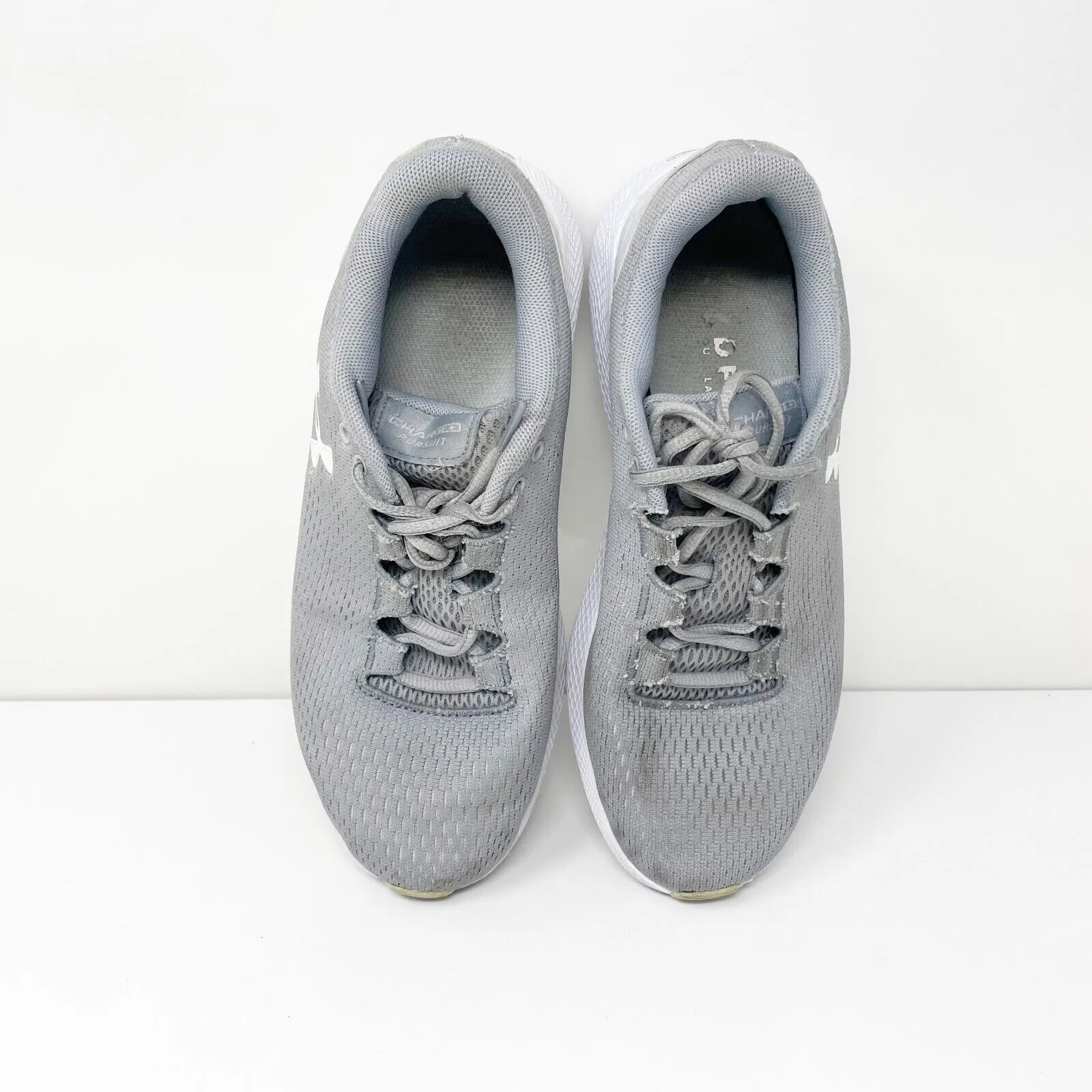 Under Armour Womens Charged Pursuit 2 3022604-101 Gray Running Shoes Sneakers 8