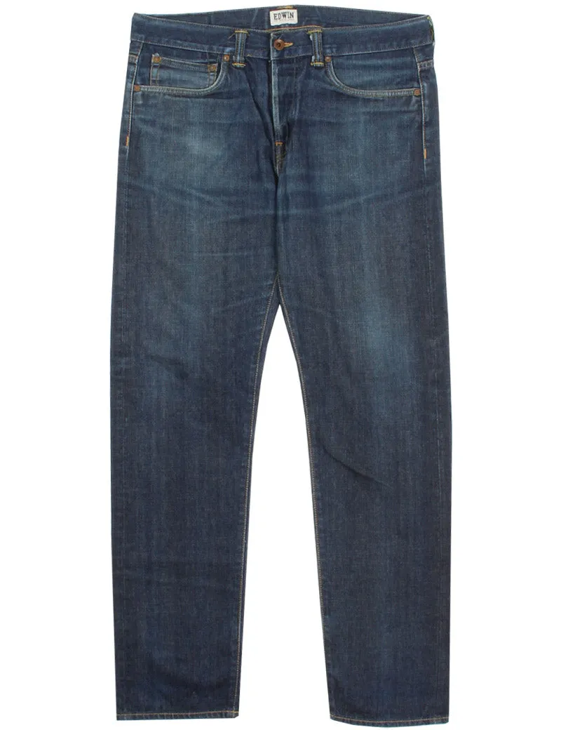 Uniform Reworks Edwin Ed-80 Washed Blue Jeans 36X32