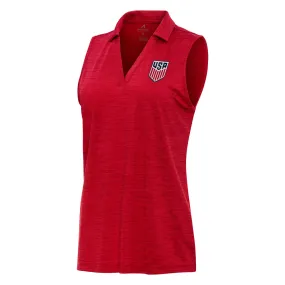 US Mens Soccer Womens Layout Sleeveless Polo