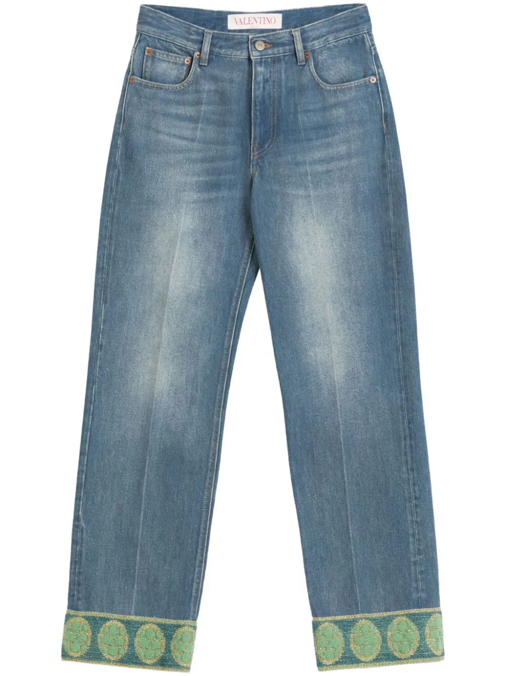Valentino Straight Leg Denim Jeans