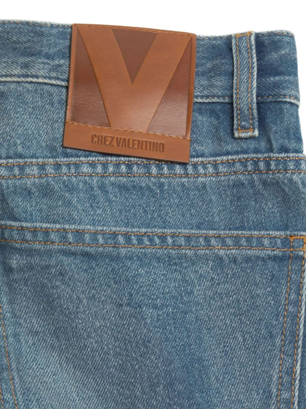Valentino Straight Leg Denim Jeans