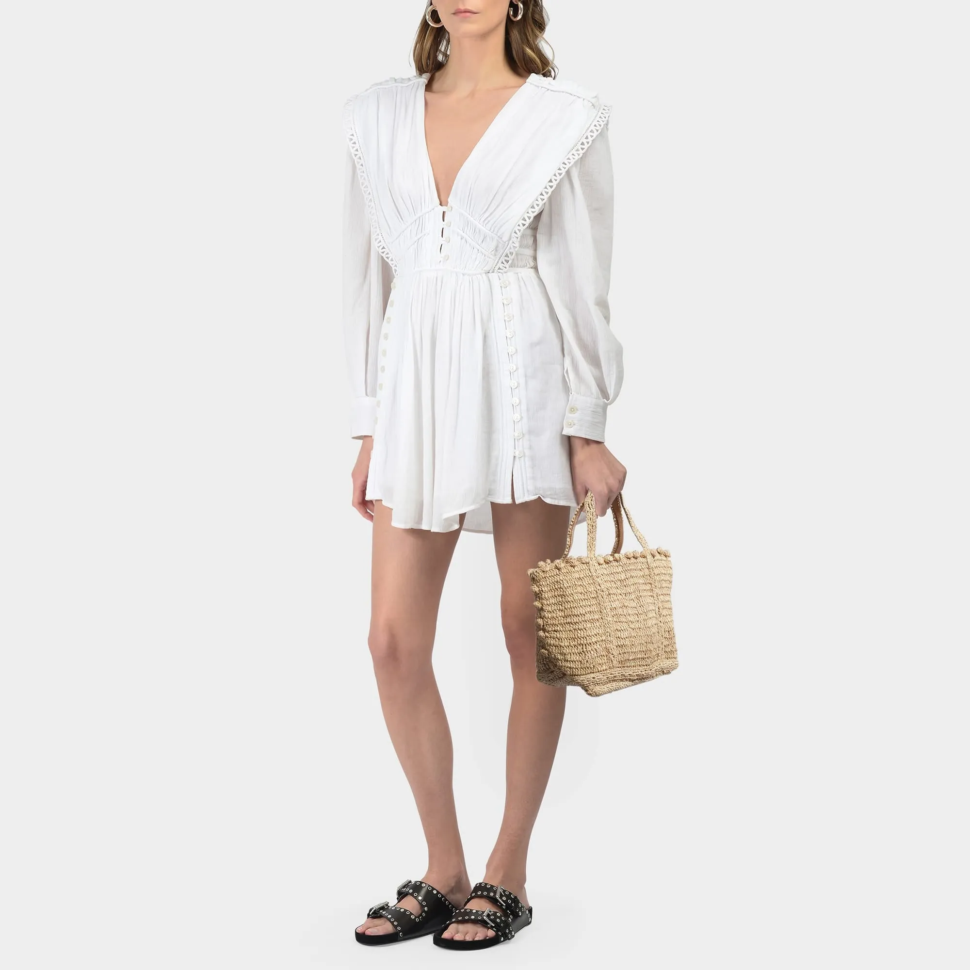 Vanessa Bruno  Cabas S Tote Bag - Vanessa Bruno -  Natural - Leather
