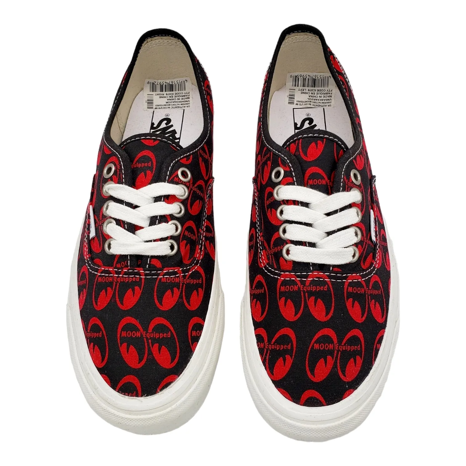 Vans x Mooneyes Black & Red Canvas Trainers