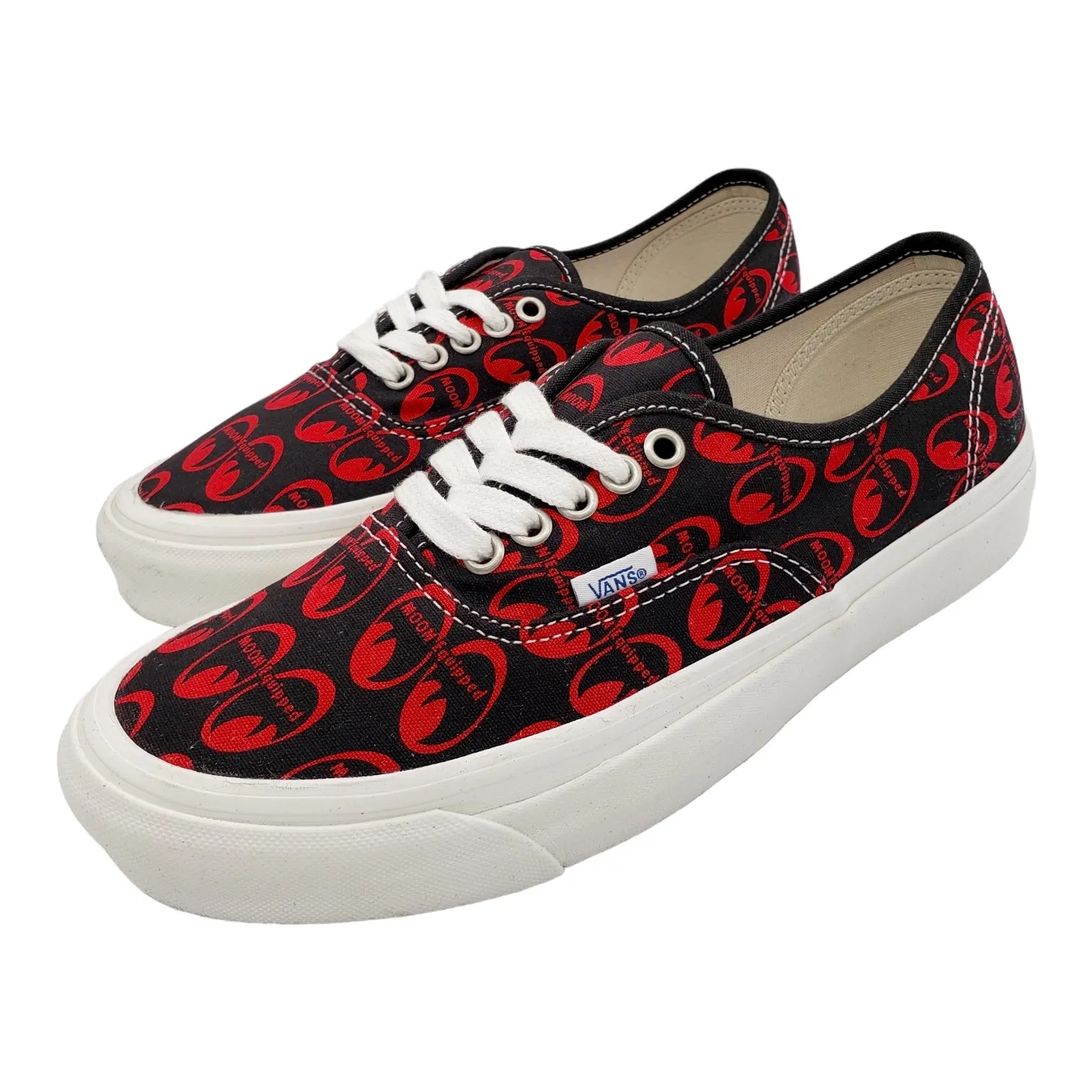 Vans x Mooneyes Black & Red Canvas Trainers