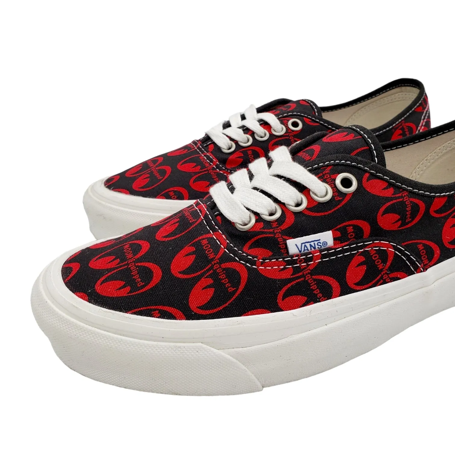 Vans x Mooneyes Black & Red Canvas Trainers