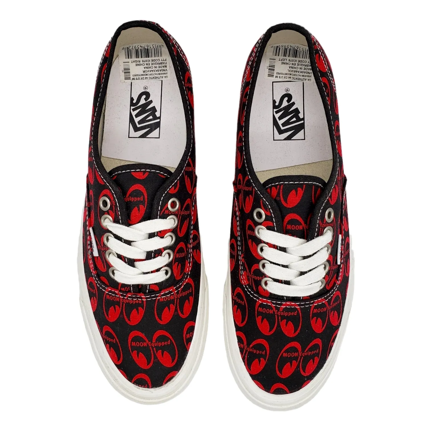 Vans x Mooneyes Black & Red Canvas Trainers