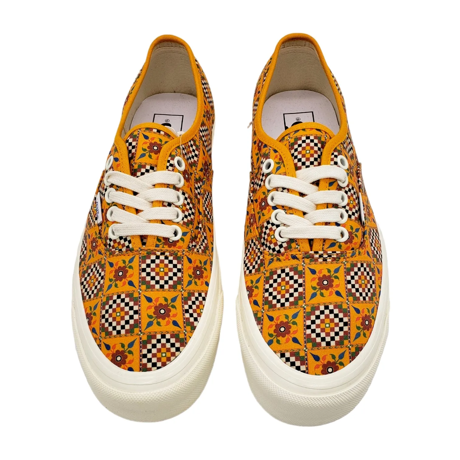 Vans Yellow Floral Checked Board Trainers