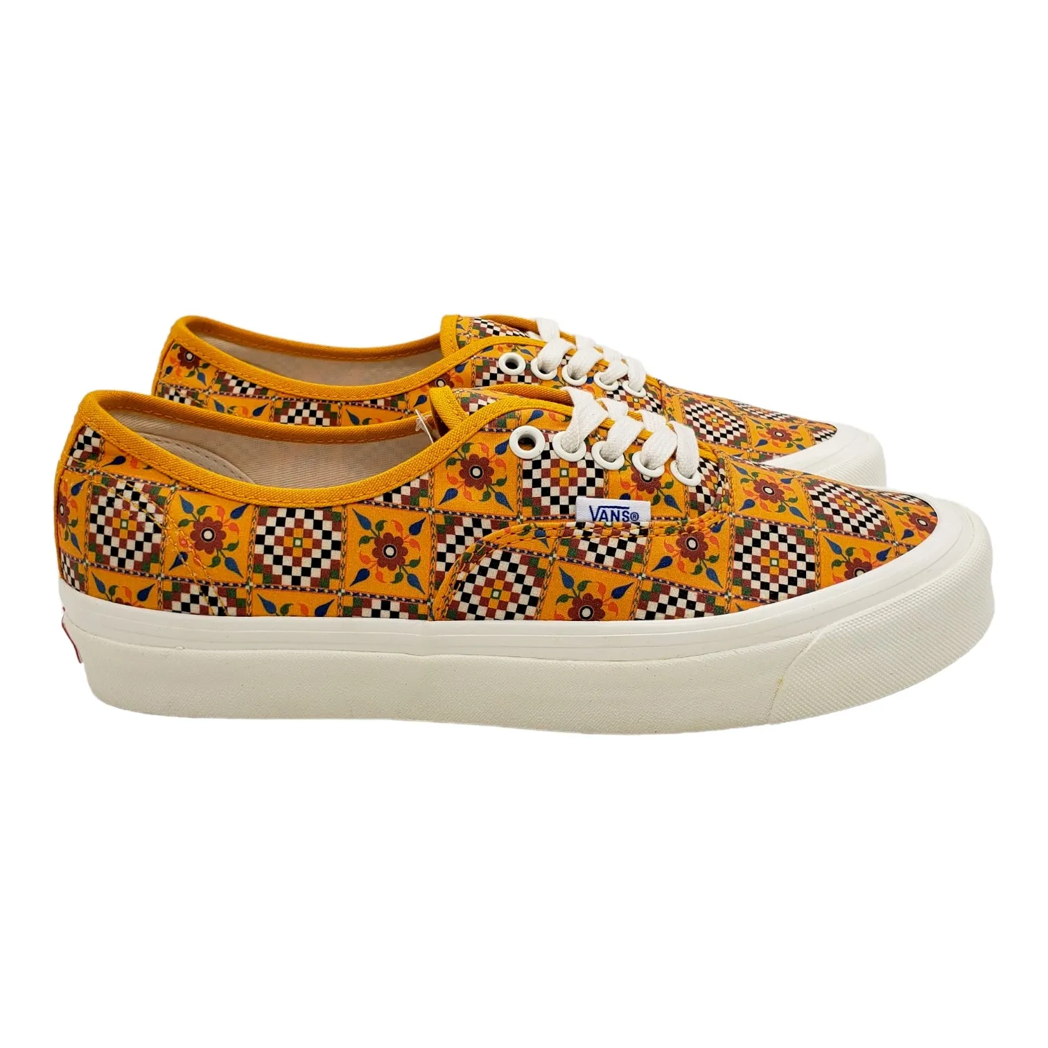 Vans Yellow Floral Checked Board Trainers