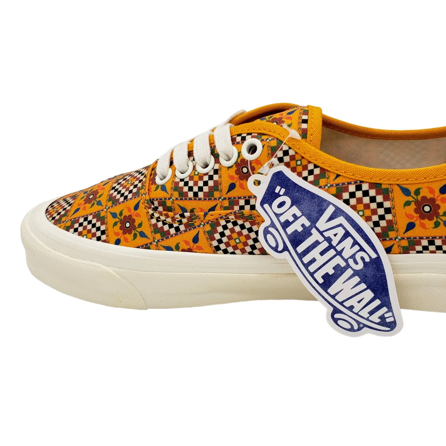 Vans Yellow Floral Checked Board Trainers