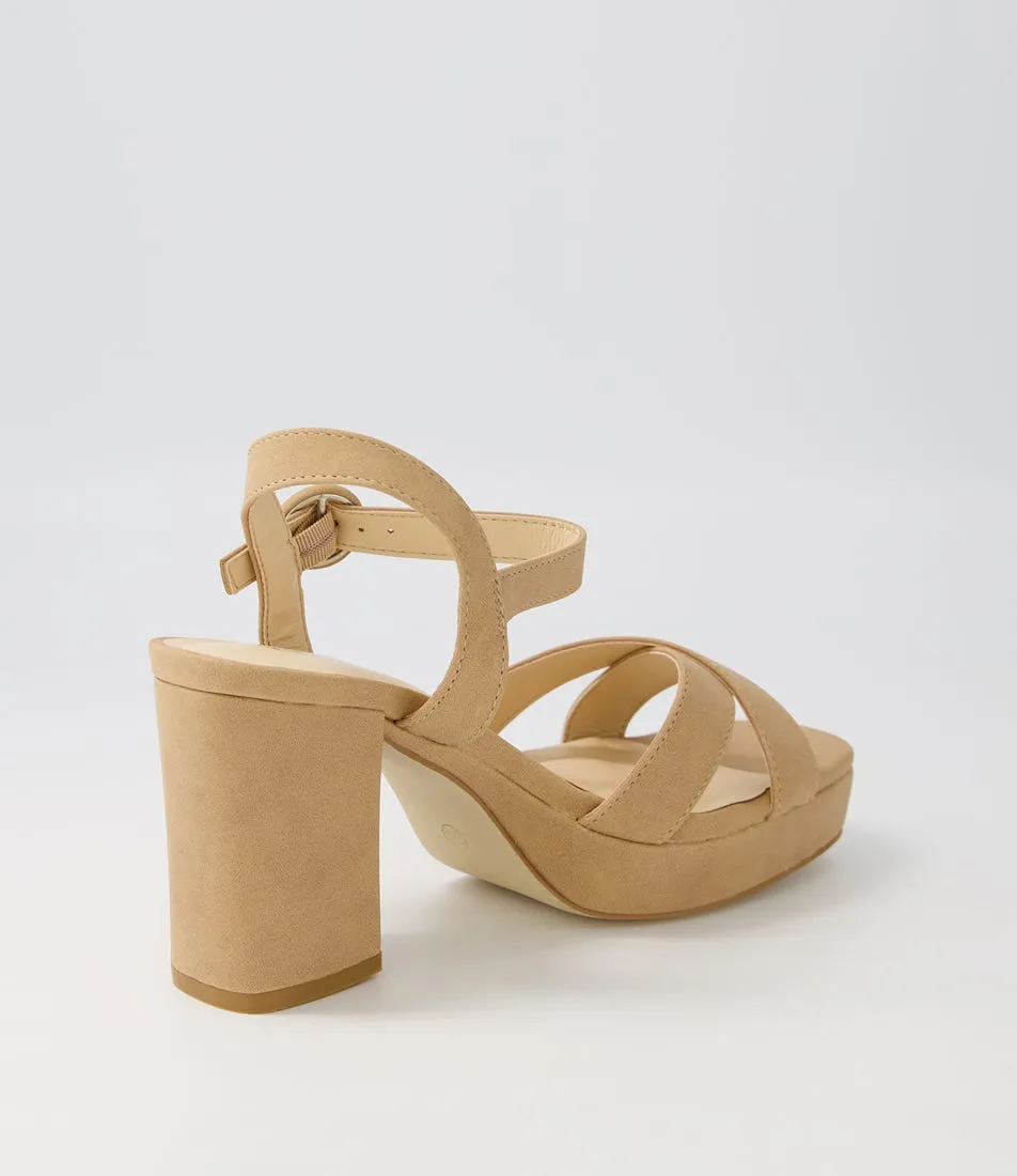 VERALI Heppell Beige Nubuck Pu Sandals