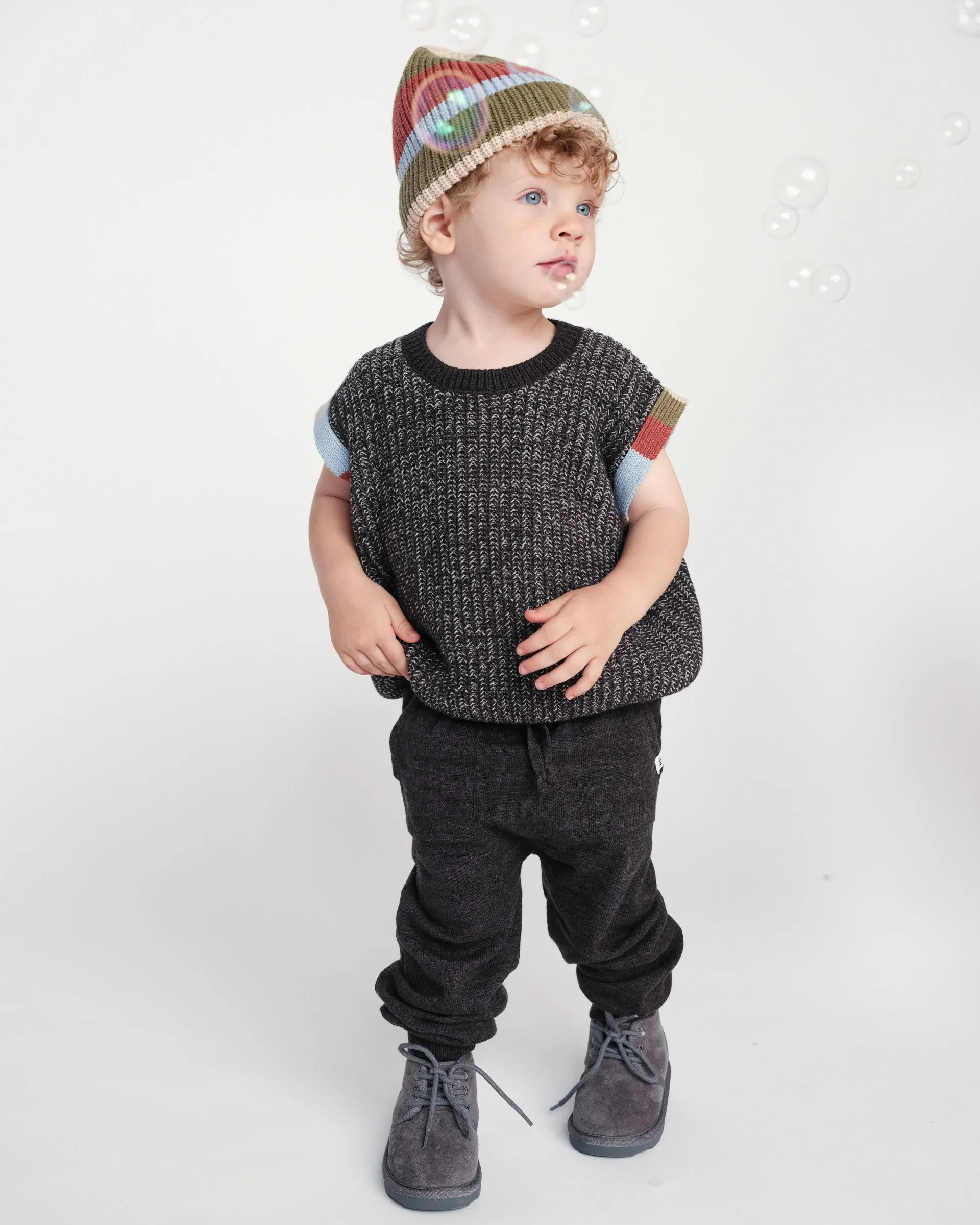 Vest - Chunky | Black Melange