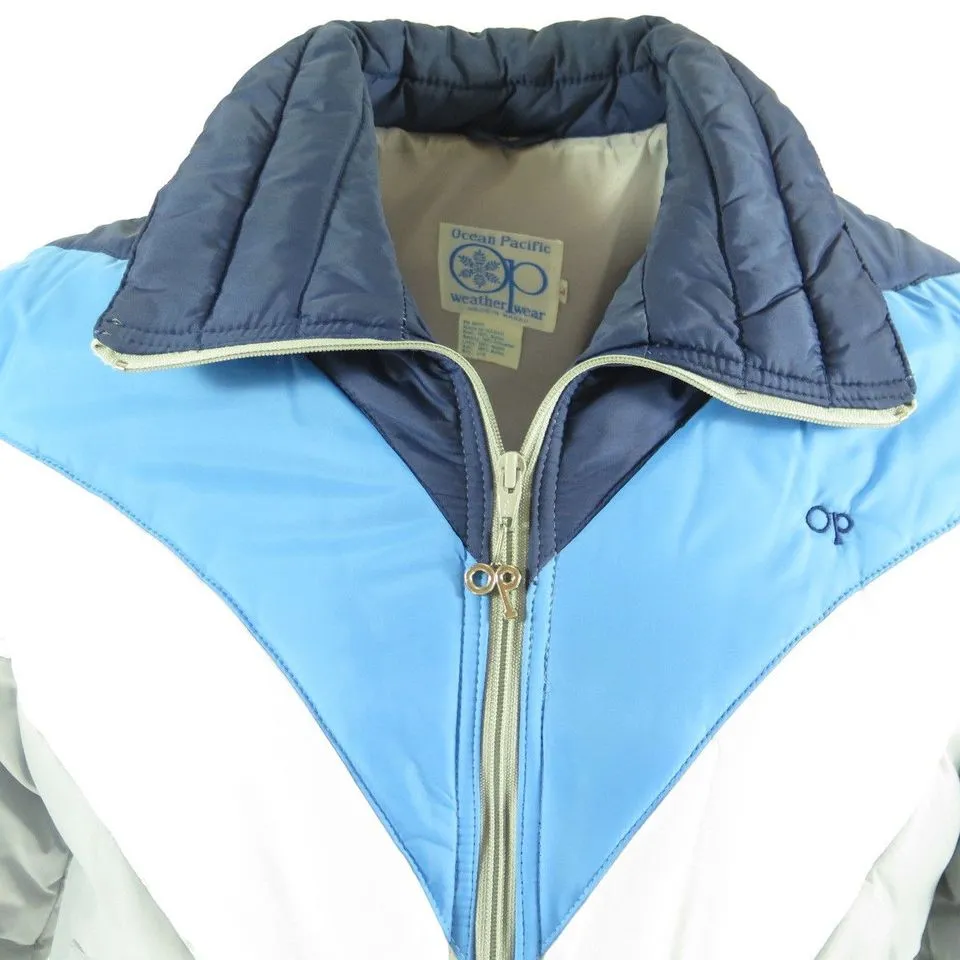 Vintage 80s Ocean Pacific Ski Jacket Mens L Deadstock Snowboard Puffy OP