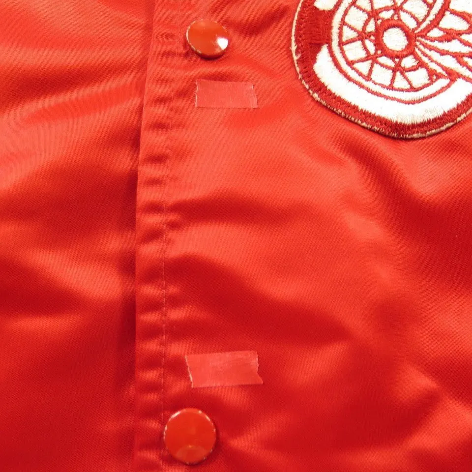 Vintage 80s Starter Detroit Red Wings Jacket XLarge NHL Hockey Satin