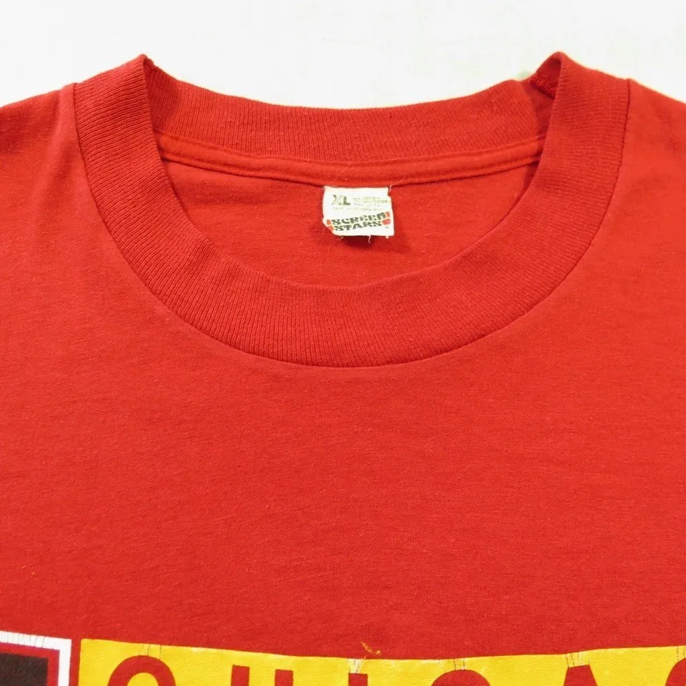 Vintage 90s Chicago Bulls T-shirt XL NBA Basketball 1991 World Champions