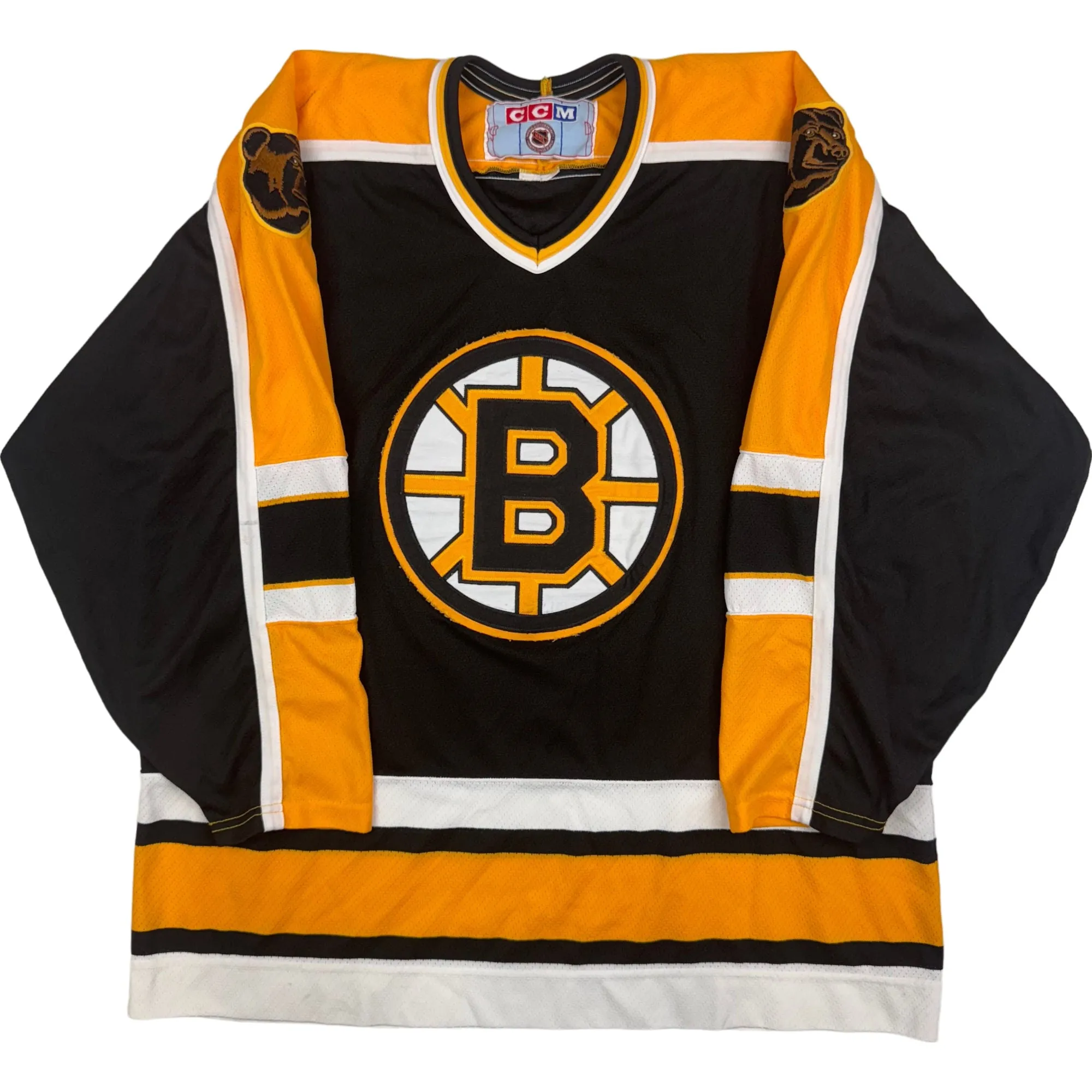 Vintage CCM Boston Bruins NHL Hockey Jersey Black