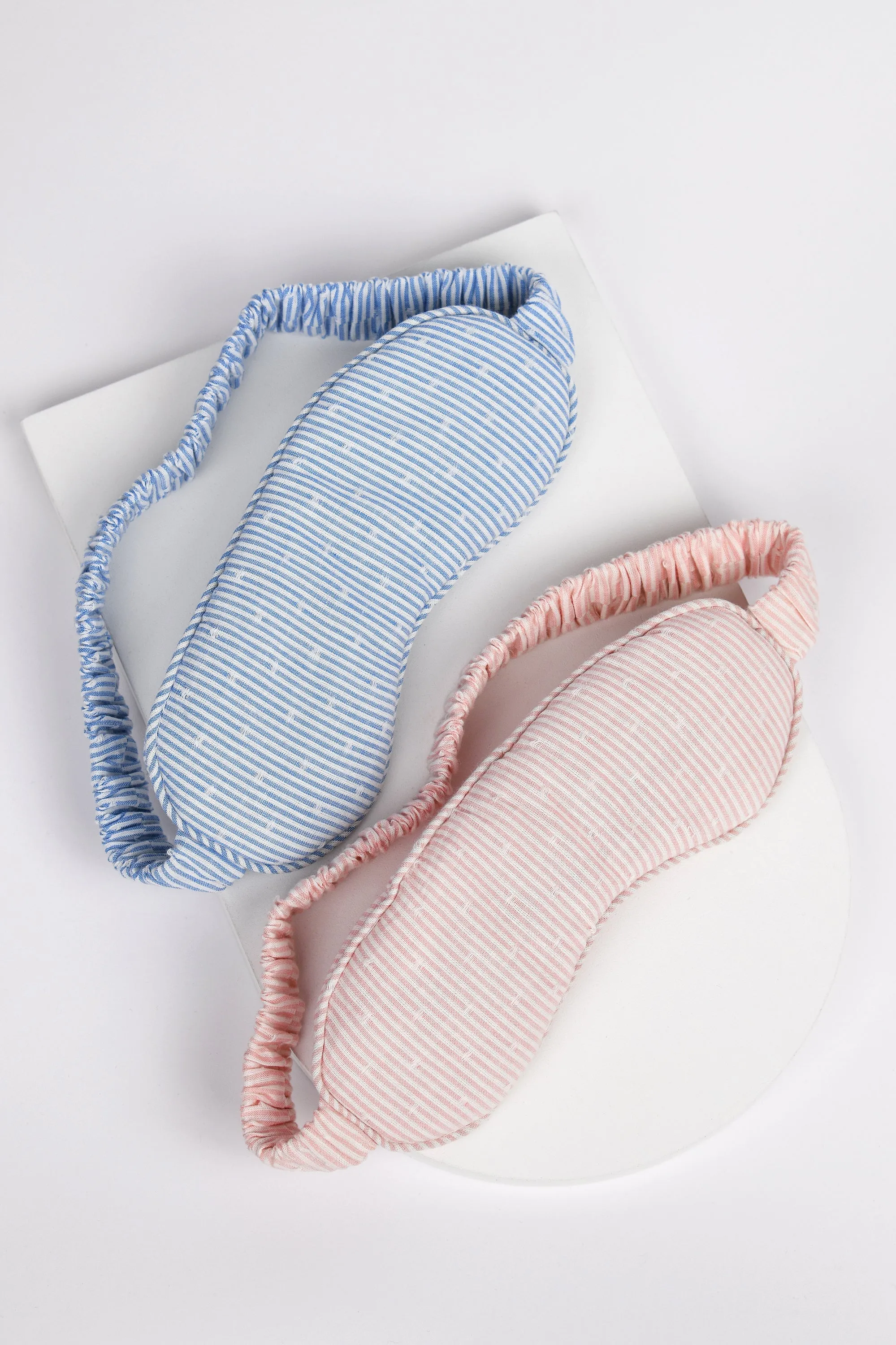 Viola ethical-cotton eye mask - Mountain Blue