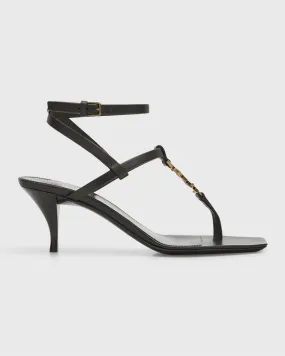 Vitti Leather YSL T-Strap Sandals