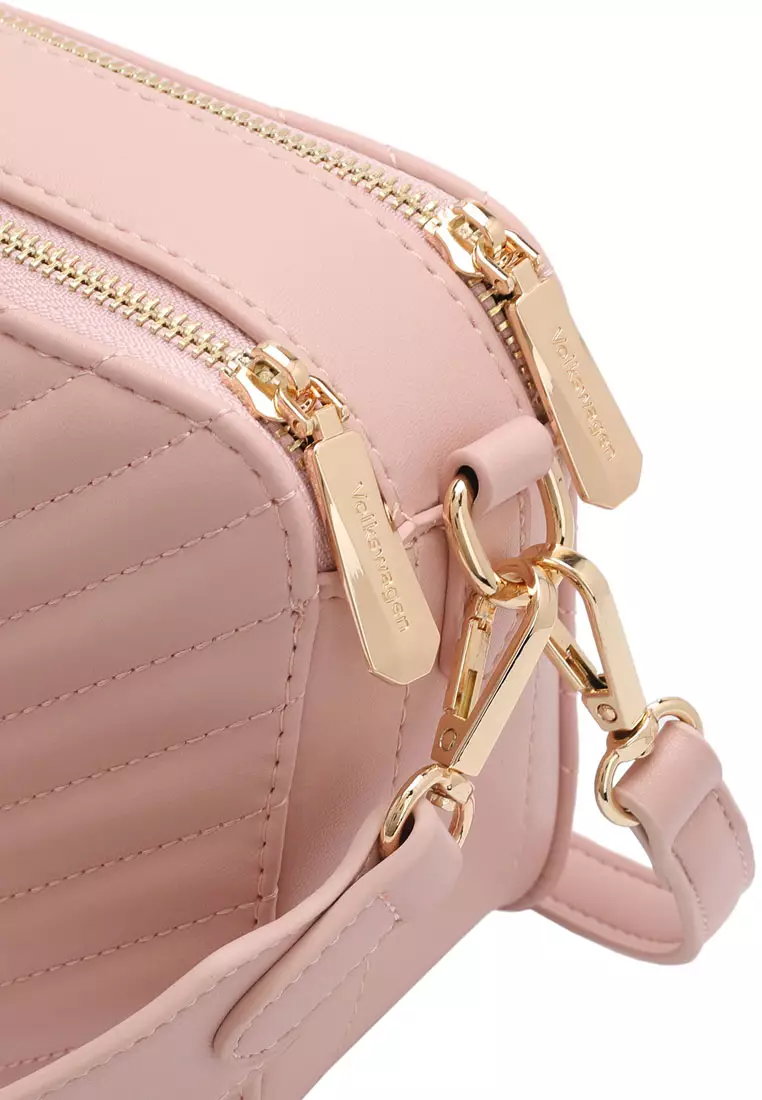 Volkswagen Women's Shoulder Sling Bag / Crossbody Bag - Pink