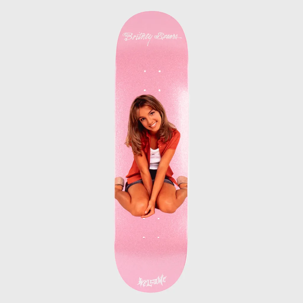 Welcome Skateboards - 8.25 Britney Spears Baby One More Time Skateboard Deck - Pink Glitter