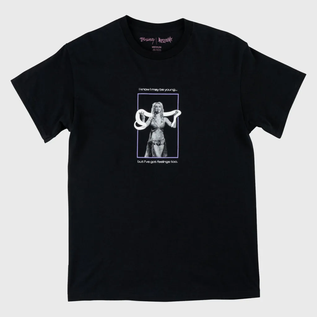 Welcome Skateboards - Britney Spears Princess T-Shirt - Black