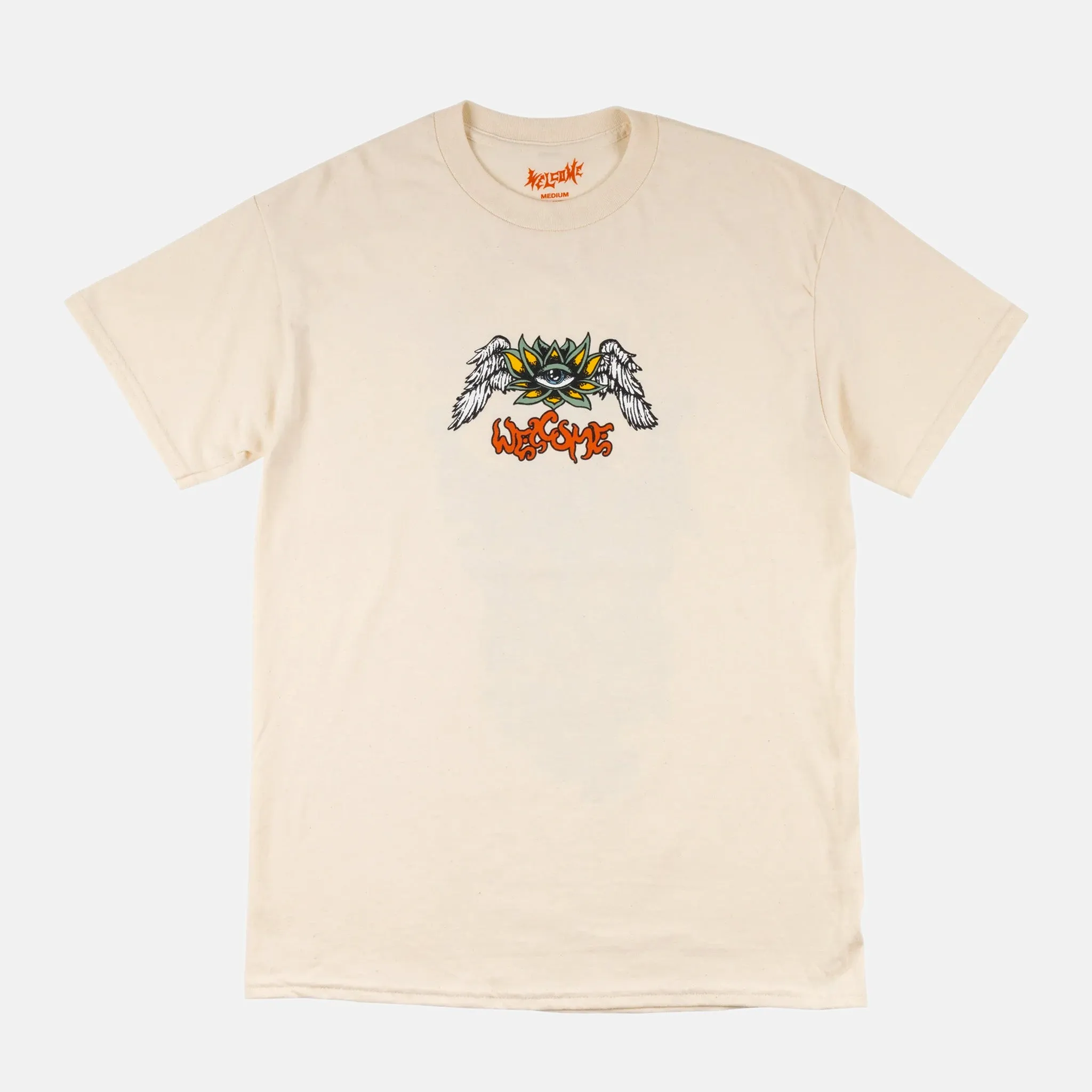 Welcome Skateboards - Lotus T-Shirt - Bone