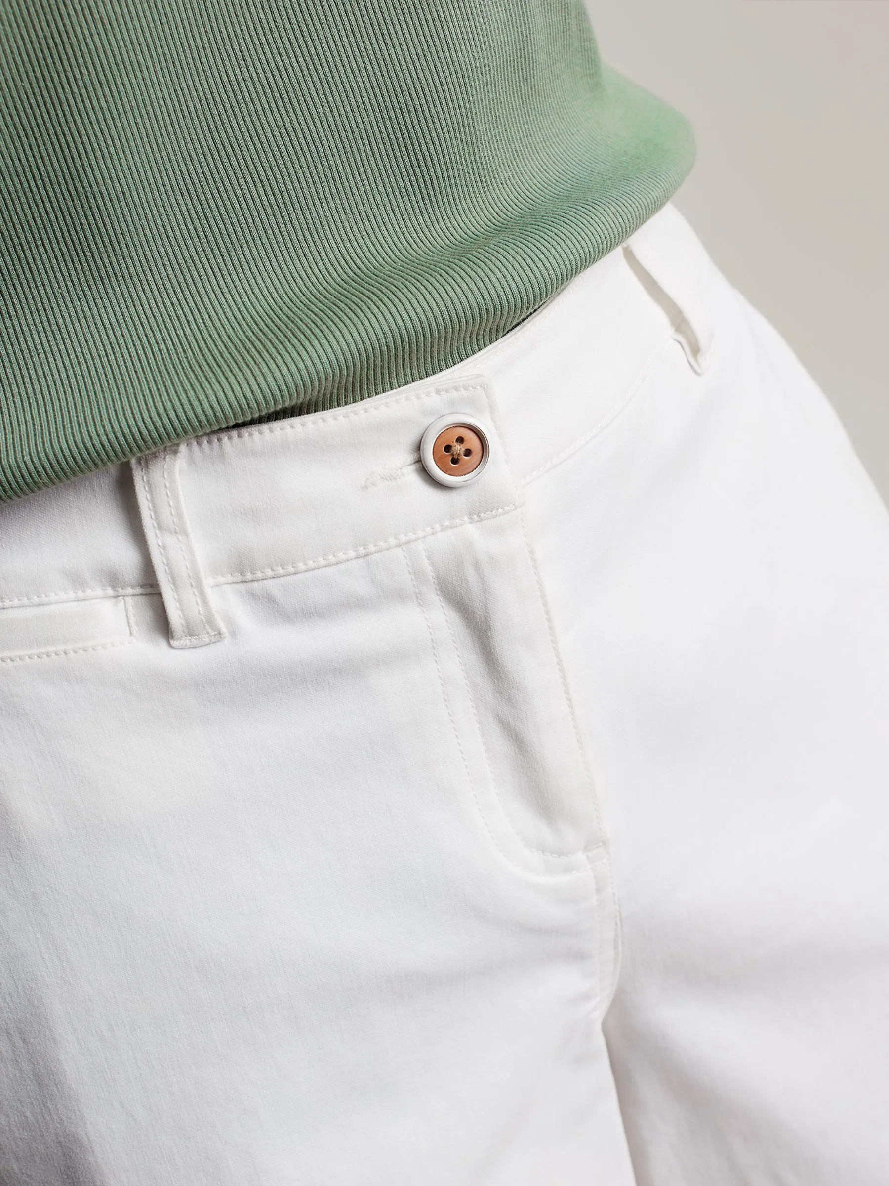 White Chino Shorts