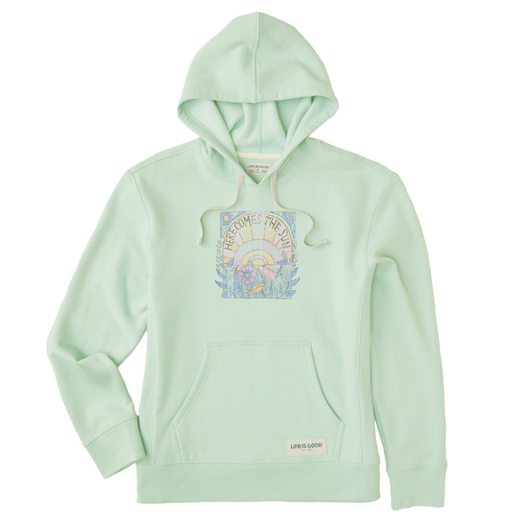 Women's Here Comes The Sun Hippie Simply True Fleece Hoodie