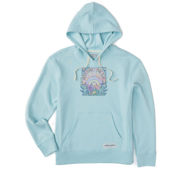 Women's Here Comes The Sun Hippie Simply True Fleece Hoodie