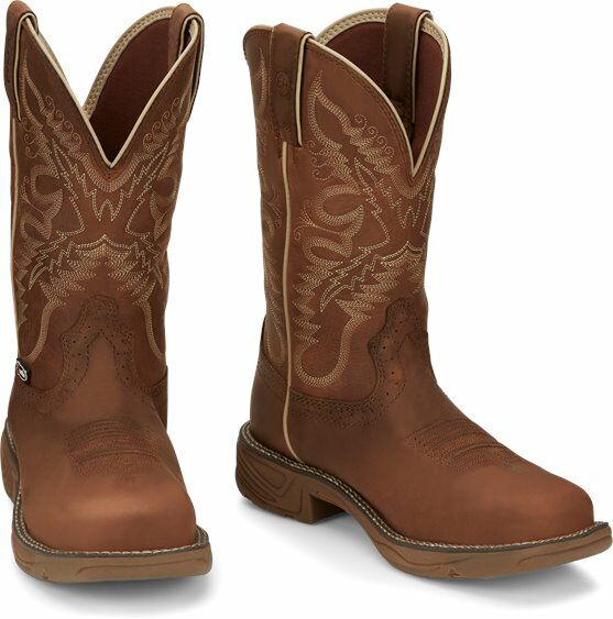 Women's Rush Waterproof Composite Toe Work Boot in Rustin Tan