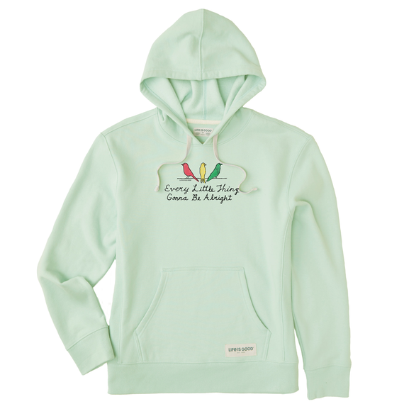 Women's Three Little Birds Gonna Be Alright Simply True Fleece Hoodie