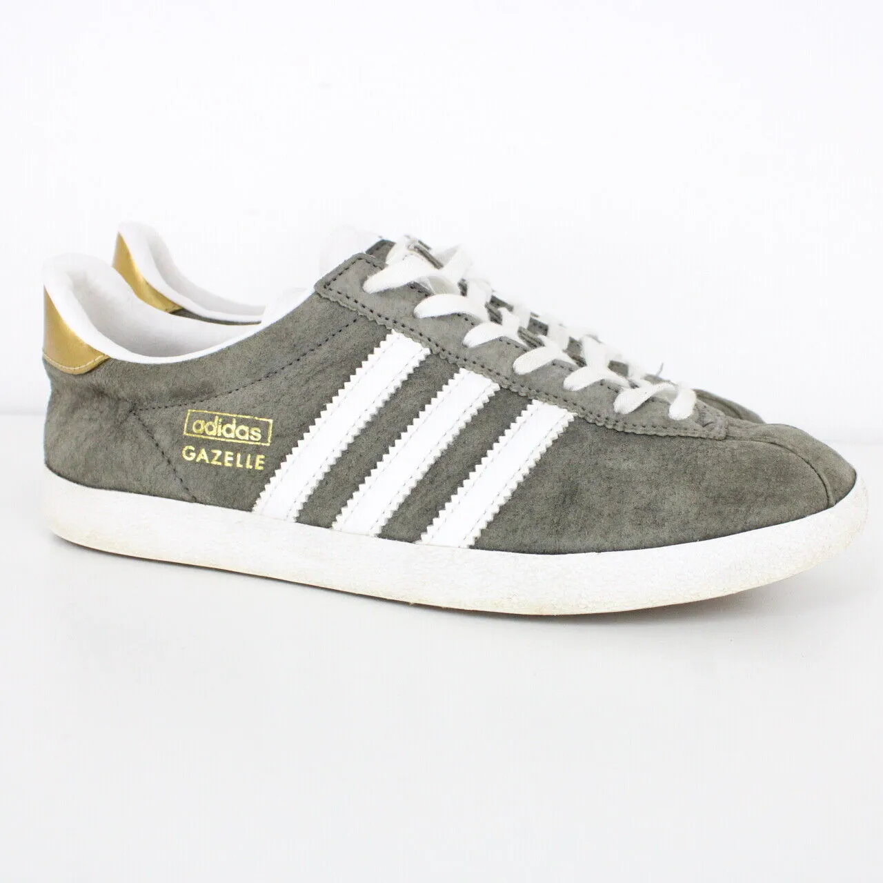 Womens ADIDAS Gazelle Trainers Grey | UK 5