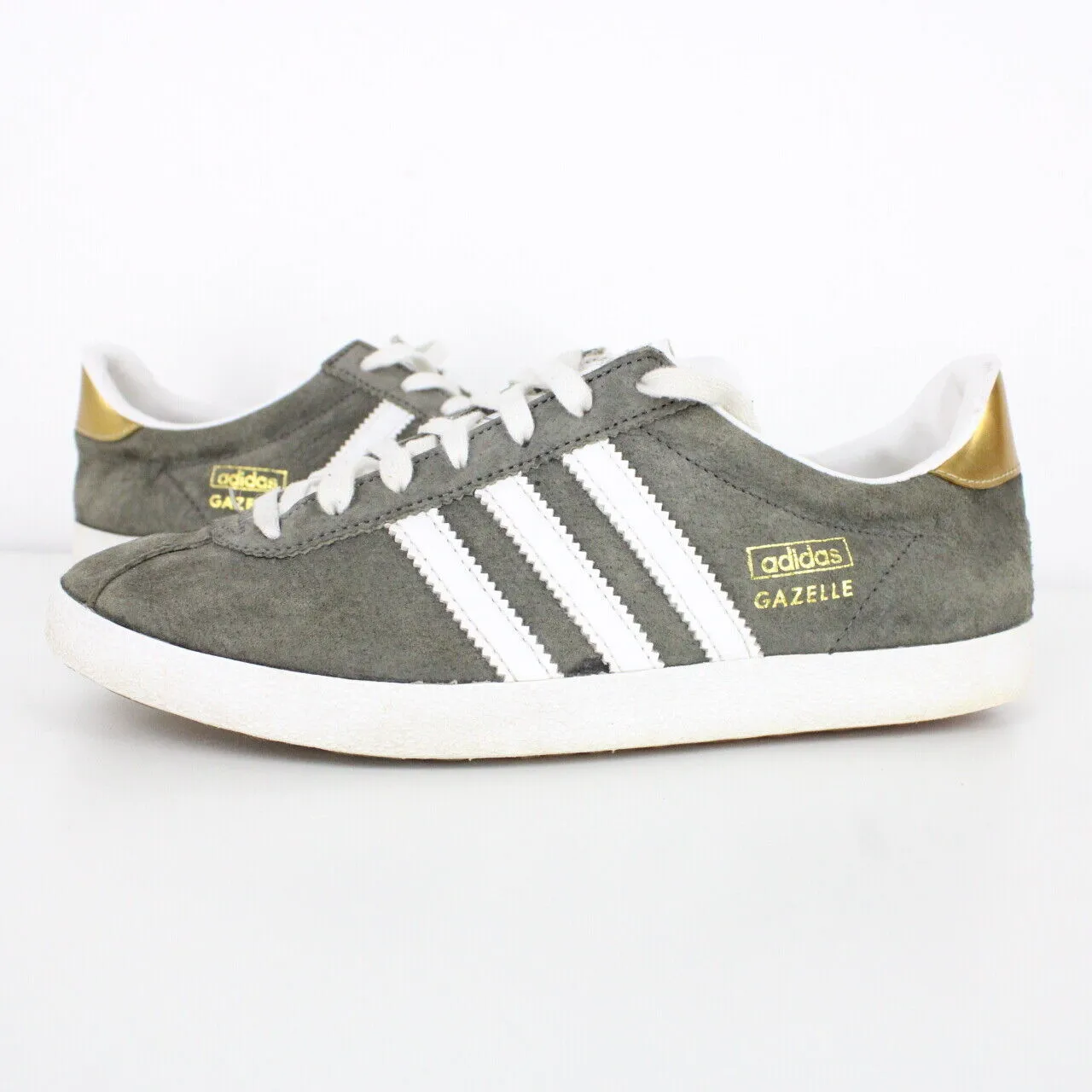 Womens ADIDAS Gazelle Trainers Grey | UK 5