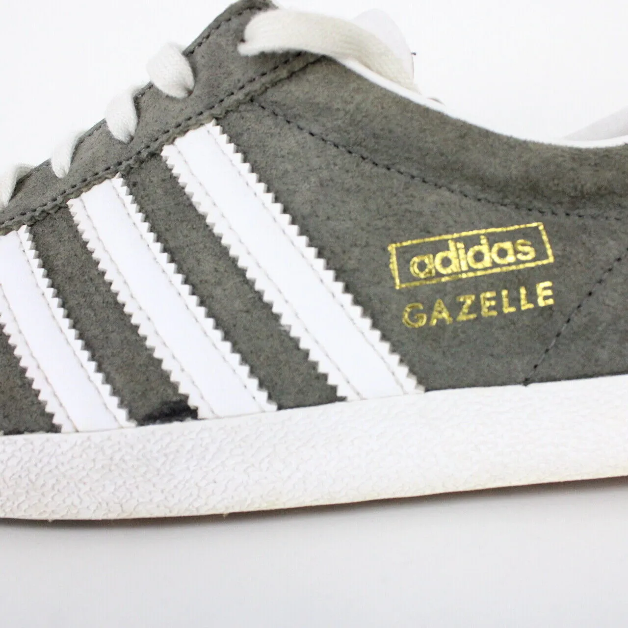 Womens ADIDAS Gazelle Trainers Grey | UK 5