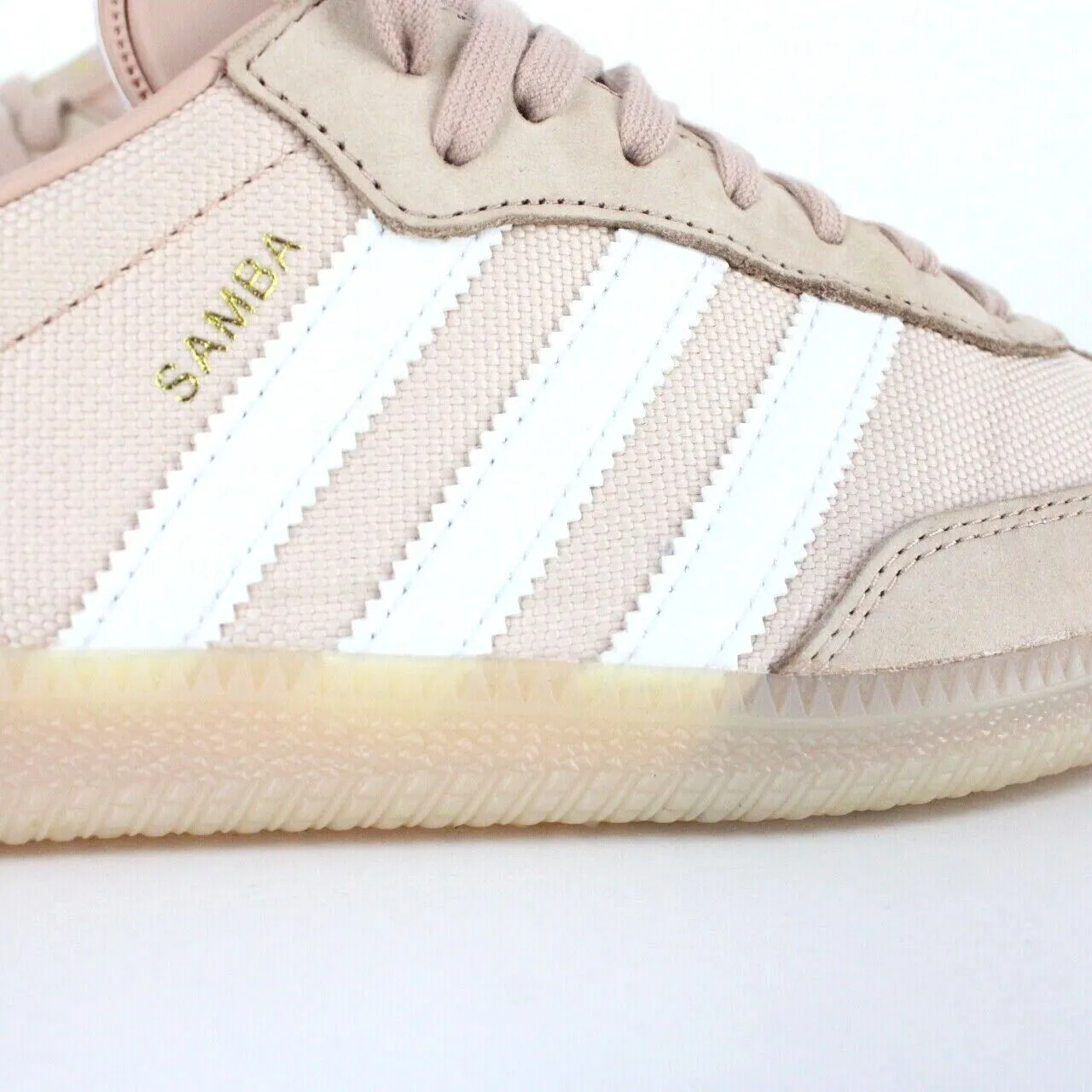 Womens ADIDAS Samba Trainers Peach | UK 9