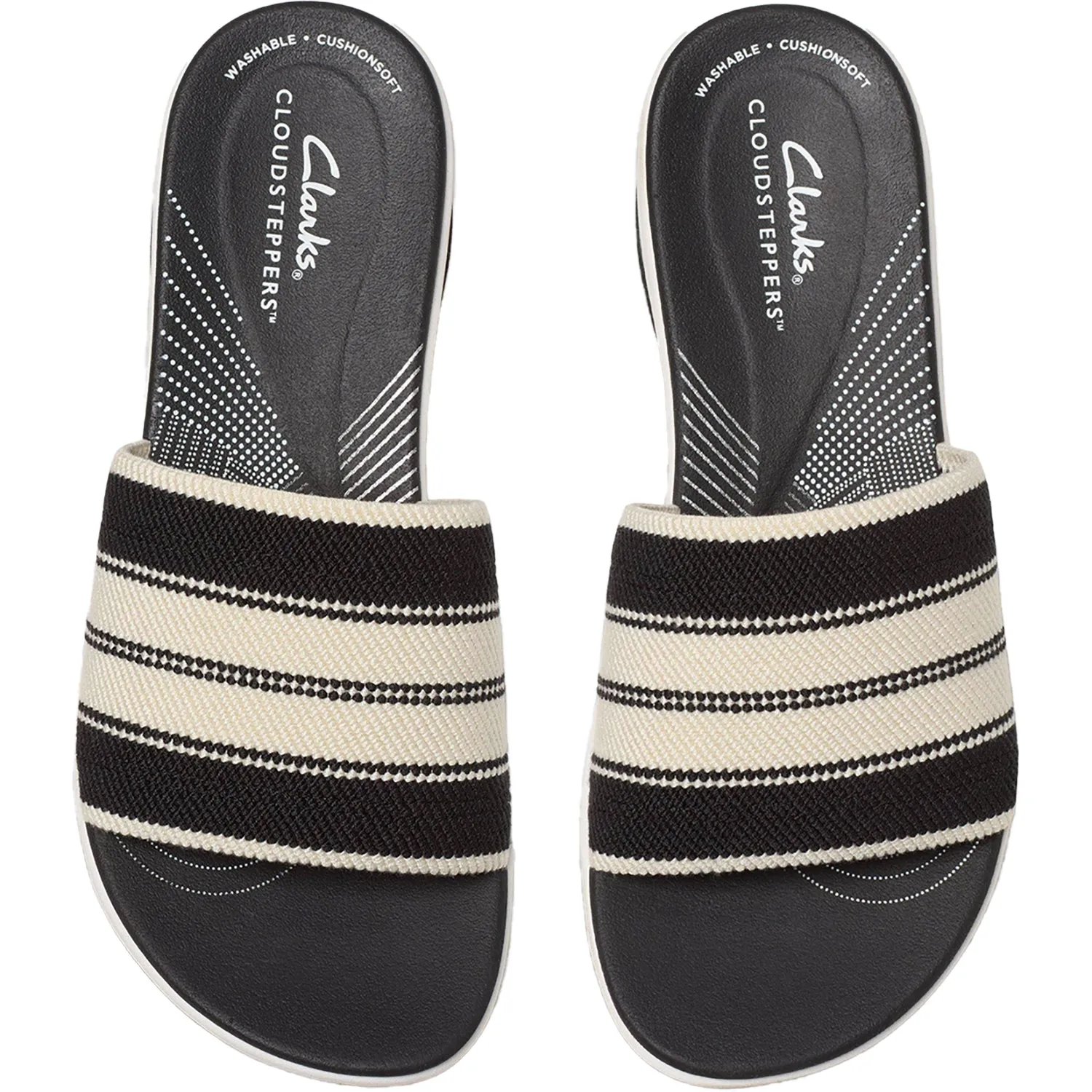 Women's Clarks CS Arla Hollis Black Combi Knit Synthetic