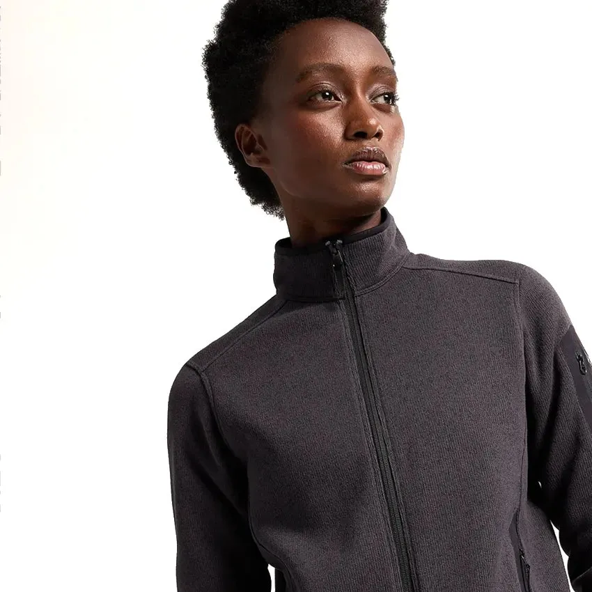 Women's Covert Cardigan - Black Heather II