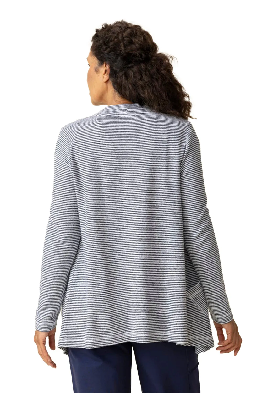 Women's Habitat Pasadena Stripe Resort Cardigan Black
