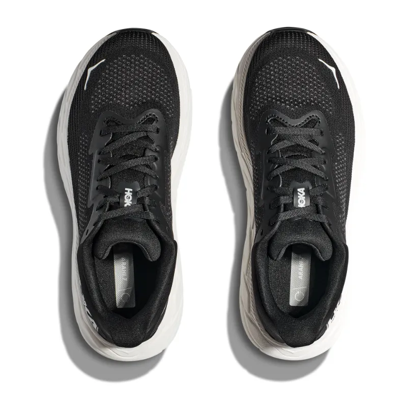 Women’s HOKA Arahi 7 – Black/White (BWHT)