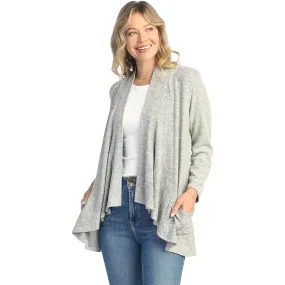 Women's Jess & Jane Draped Cardigan Heathered Grey