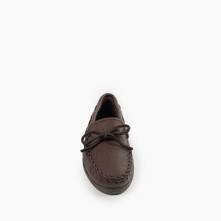  Women's Moosehide Classic Moccasin in Brown  