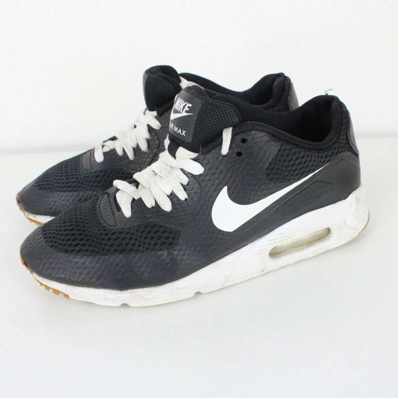 Womens NIKE AIR MAX 90 Trainers Black | UK 5