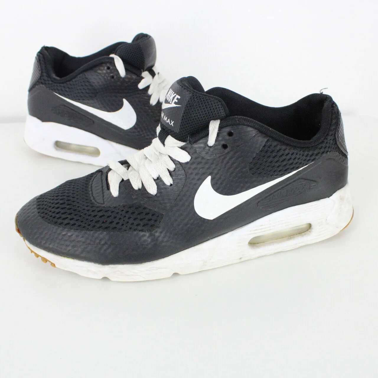 Womens NIKE AIR MAX 90 Trainers Black | UK 5