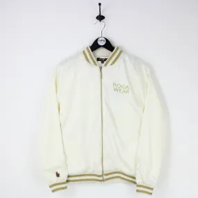 Womens ROCAWEAR Varsity Jacket Cream | Medium