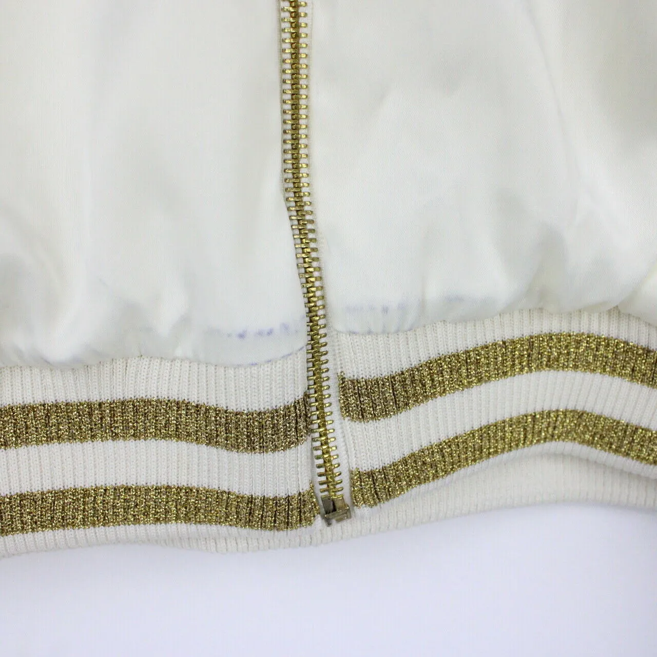 Womens ROCAWEAR Varsity Jacket Cream | Medium