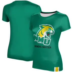 Women's Green Northern Michigan Wildcats Women's Soccer T-Shirt
