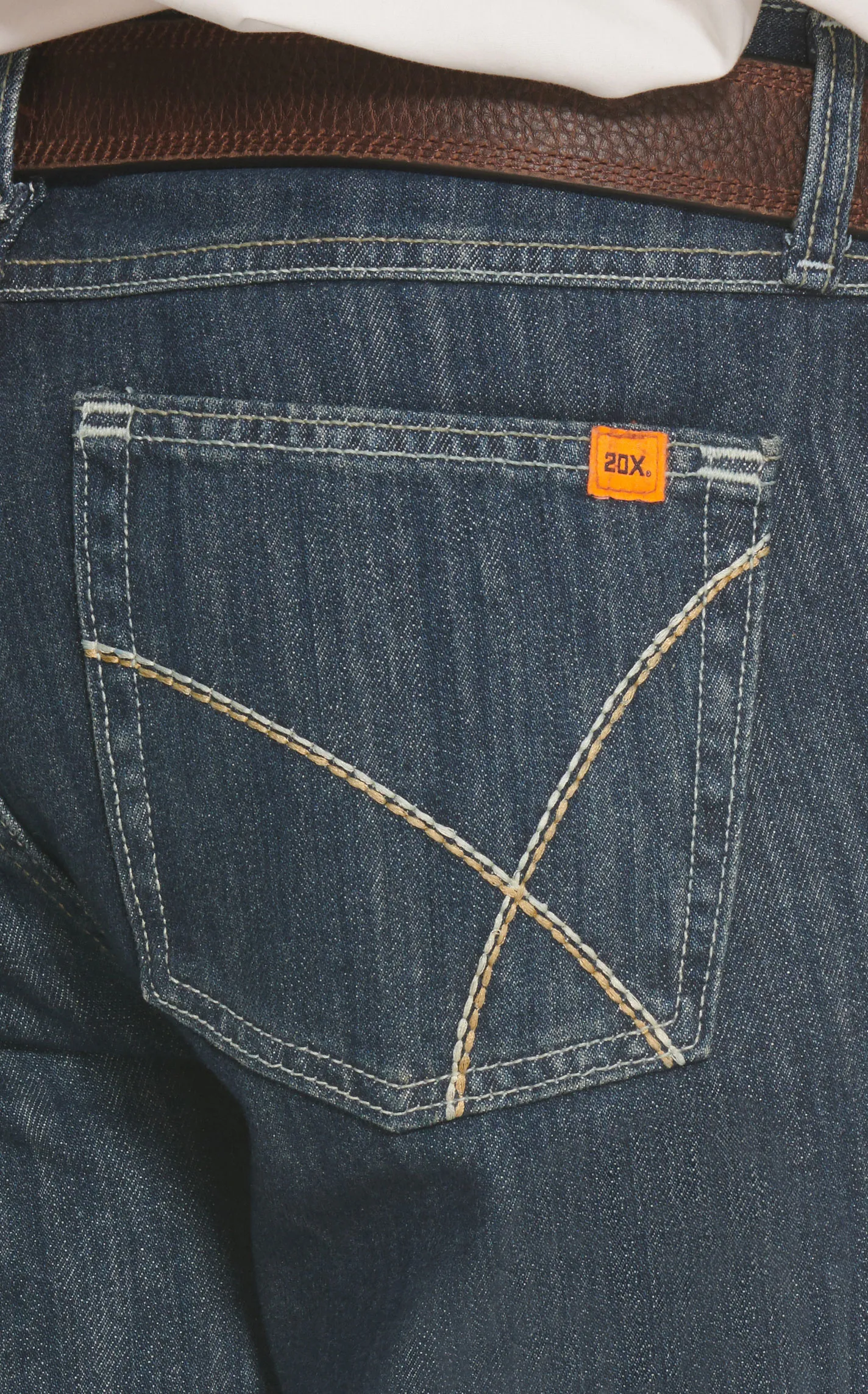 Wrangler 20X Men's FR Dark Wash 42 Vintage Boot Work Jean